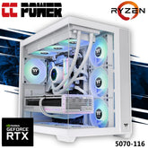 CC Power 5070-116 Gaming PC NEW 9Gen AMD Ryzen 9 9900X3D 12-Cores w/ Nvidia RTX 5070 12GB DDR7 & DDR5 Memory & Liquid Cooler