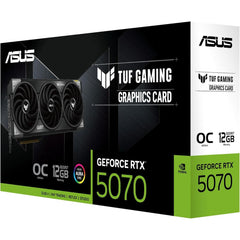 Asus Tuf Gaming Geforce Rtx ™ 5070 12gb Gddr7 Oc Edition Gaming Graphics Card (pcie® 5.0, Hdmi®/dp 2.1, 3.125 Slot, Military Grade Components, Proteive Pcb Coating, Axial Tech Fans)