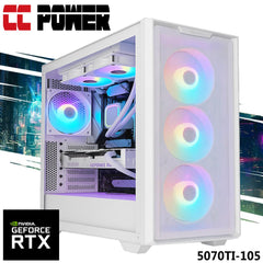 Cc Power 5070ti 105 Gaming Pc 14gen Intel Core I7 K Series 20 Cores W/ Nvidia Rtx 5070 Ti 16gb Ddr7 & Advanced Air Cooler - CompuMe