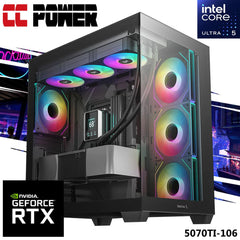 Cc Power 5070ti 106 Gaming Pc New Intel Core Ultra 5 K Series 14 Cores W/ Nvidia Rtx 5070 Ti 16gb Ddr7 & Liquid Cooler