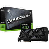 MSI GeForce RTX 5080 SHADOW 3X OC 16GB GDDR7 - Graphics Card | G5080-16S3C |