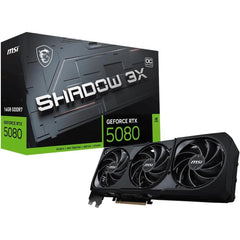 MSI GeForce RTX 5080 SHADOW 3X OC 16GB GDDR7 - Graphics Card | G5080-16S3C |