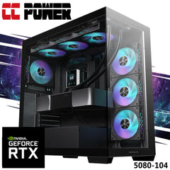 Cc Power 5080 104 Gaming Pc 14gen Intel Core I7 K Series 20 Cores W/ Nvidia Rtx 5080 16gb Ddr7 & Liquid Cooler - CompuMe