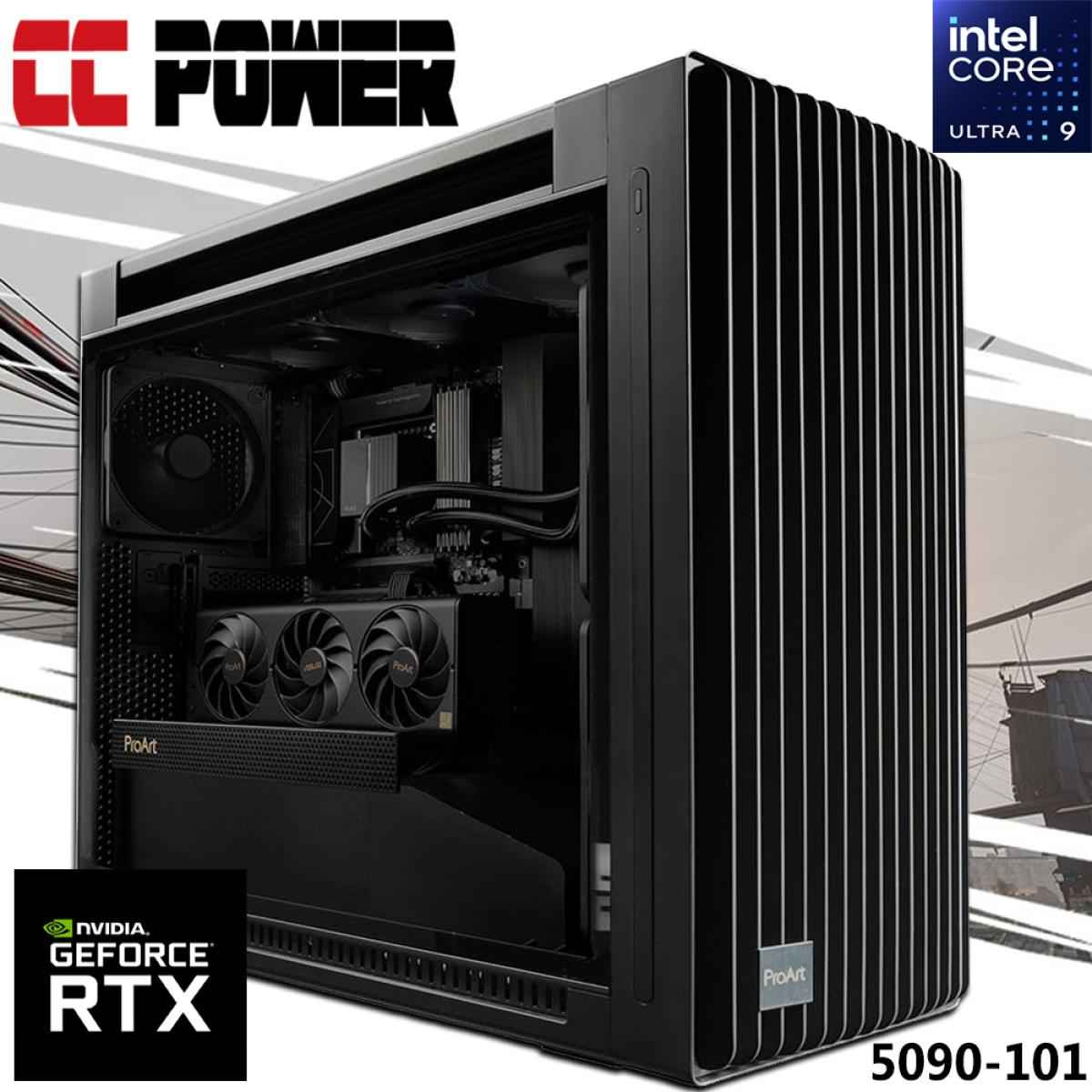 Powered By Asus 5090 101 Gaming Pc New Intel Core Ultra 9 K Series 24 Cores W/ New Nvidia Rtx 5090 32gb & Liquid Cooler
