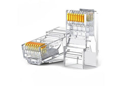 UGREEN 10x plug plug coupler end RJ45 8P8C Cat 6 transparent (50961) - 10 Piece Set