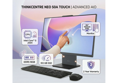 Lenovo ThinkCentre Neo 50a 24 Gen 5 AIO/All-in-One Touch, Intel Core™ 5 210H, 16 GB DDR5, 512 GB SSD, Touch 24" FHD Monitor, Luna Grey - 2 Year Warranty