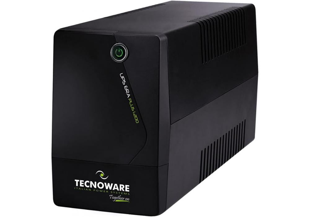 Tecnoware ERA PLUS 1200 TOGETHER ON UPS - Uninterruptible Power Supply - 2 universal output sockets - Autonomy up to 20 min with 1 PC or 60 min with Modem Router - Power 1200 VA Tecnoware ERA PLUS 1200 TOGETHER ON UPS - Uninterruptible Power Supply - 2 universal output sockets - Autonomy up to 20 min with 1 PC or 60 min with Modem Router - Power 1200 VA