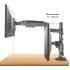 North Bayou (NB H180) Ergonomic Desk Mount Dual Monitor Arm, Up To 17-27" Size & 2-9kg Weight, Horizontal Or Vertical 360° Rotation, Vesa 75mm x 75 mm To 100mm x 100mm Mounting Hole