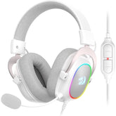 Redragon H510 Zeus X Rgb 7.1 Surround Sound 53mm Drivers Memory Foam Ear Pads W/durable Fabric Cover White - CompuMe