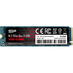 Silicon Power 512GB PCIe Gen3×4 P34A60 NVME