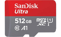 Sandisk 512gb Ultra Microsdxc Uhs I Memory Card Up To 150 Mb/s C10, U1, Full Hd, A1, Micro Sd Card
