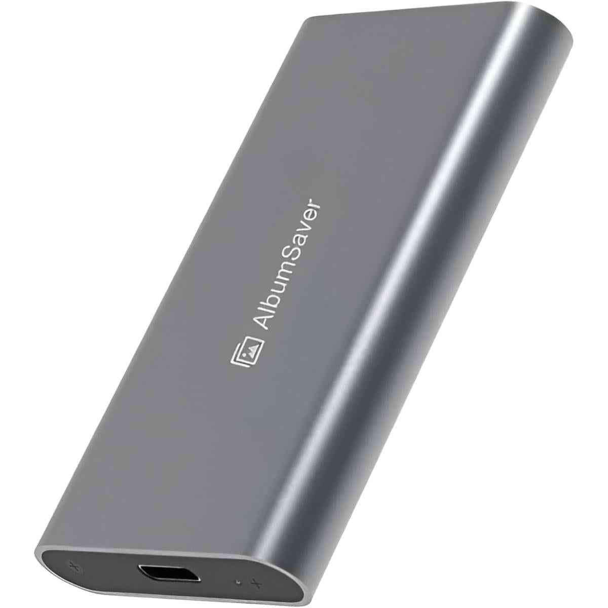 Album Saver X1285 Elite 512gb Portable Ssd High Speed, Lightweight & Durable Aluminum Ssd Type C W/ Usb C / Usb A Adapter & Storage Case
