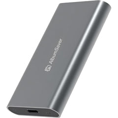 Album Saver X1285 Elite 512gb Portable Ssd High Speed, Lightweight & Durable Aluminum Ssd Type C W/ Usb C / Usb A Adapter & Storage Case
