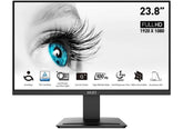 MSI PRO MP2412, 24", 1920 x 1080 (FHD), FreeSync, 100Hz, TUV Certified Eyesight Protection, 1ms, VESA Mountable, HDMI™ & Display Port (1.2a) Black /2 Years Warranty