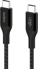 Belkin BoostCharge USB-C to USB-C Power Cable 2M Fast Charging with 240W Power Delivery, USB-IF Certified - Black