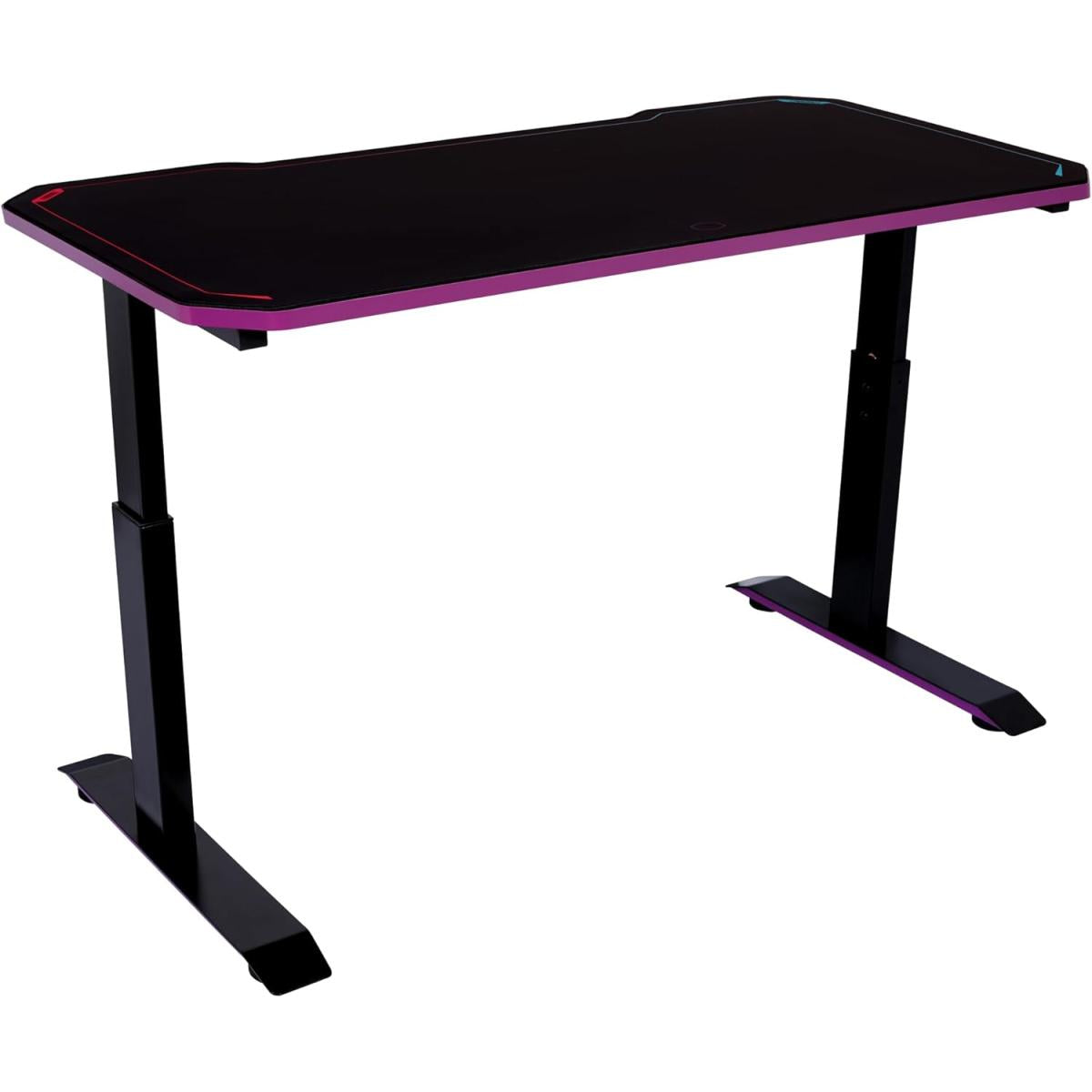 Cooler Master GD120 V1 (Black & Purple) Gaming Desk w/ Steel & Aluminum Body, Full Surface MousePad, 120 x 60 cm (LxW), 3 Levels Height Adjustment, 100KG Tabletop Durability Easy Cable Management | CMI-GD120-PRV1 | Cooler Master GD120 V1 (Black & Purple) Gaming Desk w/ Steel & Aluminum Body, Full Surface MousePad, 120 x 60 cm (LxW), 3 Levels Height Adjustment, 100KG Tabletop Durability Easy Cable Management | CMI-GD120-PRV1 |