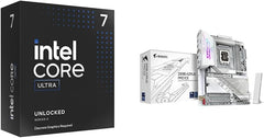 Ultra 7 Desktop Processor 265KF - 20 cores (8P+12E) & GIGABYTE Z890 AORUS PRO ICE Intel Core Ultra (Series 2) LGA 1851 Motherboard,ATX,DDR5,5X M.2,PCIe 5.0,Thunderbolt 4,WIFI7,5GbE LAN,EZ-Latch