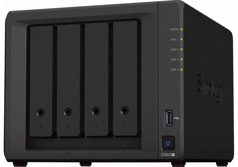 Synology DiskStation DS923+ 4-Bay Diskless NAS w/ Ryzen R1600 Dual Core & 4GB DDR4