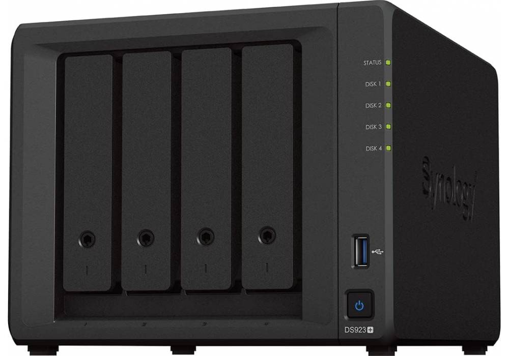 Synology DiskStation DS923+ 4-Bay Diskless NAS w/ Ryzen R1600 Dual Core & 4GB DDR4 Synology DiskStation DS923+ 4-Bay Diskless NAS w/ Ryzen R1600 Dual Core & 4GB DDR4