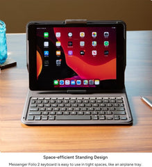 Messenger Folio 2 - Tablet Keyboard & Case for 10.2-inch iPad, 10.5-inch iPad/Air 3