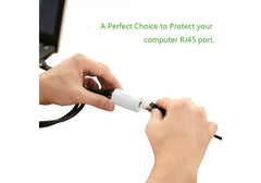 UGREEN RJ45 Coupler 2 Pack, Ethernet Extender 1000Mbps in Line Coupler Cat7 Cat6 Cat5e Cable Connector Ethernet Adapter Female to Female Black