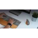 Lenovo Go Wireless Vertical Computer Mouse - Eco Friendly, Ergonomic 45-Degree Grip, Right-Handed, Programmable Buttons – 2.4 GHz USB Receiver, 12 Month Battery Life (Storm Grey)