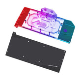 GPU Waterblock for AMD Radeon RX 7900 XTX RX 7900 XT RX 7800 XT Reference Edition, PC GPU Water Liquid Cooling Block Cooler with Backplate