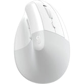 Fantech Comfy W195R Vertical Ergonomic Wireless Mouse – Silent Clicks, 2.4GHz & Bluetooth, Office & Home Use (White) | W195R |