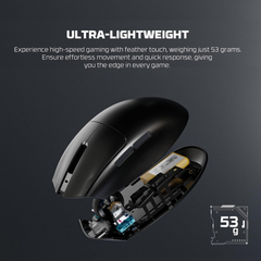 Fantech ARIA XD7V2 Wireless Gaming Mouse - Red