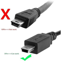USB 2.0 Cable USB Type-A to Mini USB 5-Pin Male 1M