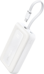 Anker Power Bank (10K- 30W- Built-In USB-C Cable) Zolo - Black - White