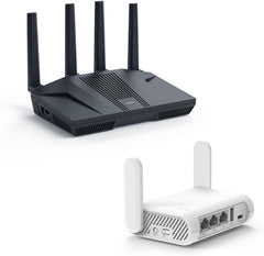 GL-MT6000 (Flint 2) WiFi 6 Router & GL.iNet GL-SFT1200 (Opal) Secure Travel WiFi Router