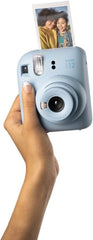 Instax Mini 12 Instant Film Camera Pastel Blue, Fujifilm Instax Mini Twin Pack Instant Film 20 Prints, Prtotective Case, Gift Bundle