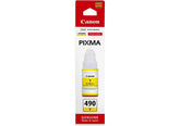 CANON GI-490 Yellow Ink Bottle, Prints Up to 7,000 A4 Pages, 70 ml