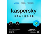 Kaspersky Standard Anti - Virus, (5 Devices) Advanced Security Online Banking Protection Performance Optimization 1 Year
