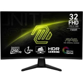 MSI MAG 32C6X 32" Curved Gaming Monitor FHD 1080p VA 250Hz (OC) 1ms (MPRT), HDR Ready, Wide Color Gamut, 10Bit, 101% sRGB, Adaptive-Sync, AI Vision, Console Mode | MAG 32C6X |