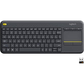 Logitech K400 Plus Wireless (2.4GHz) w/ Built-in Touch Pad Keyboard Up To 10m Range For PC-connected TV, Windows, Android, Chrome OS, Laptop, Tablet - (عربي) | K400 Plus Wireless Touch Keyboard | - CompuMe