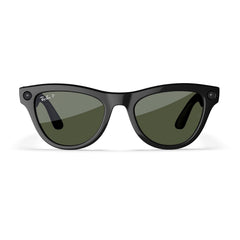 Ray-Ban Meta (Gen 1), Skyler, Shiny Black | Smart AI Glasses for Men, Women β 12 MP Camera, Open-Ear Speakers for Audio, Video Recording and Bluetooth β Polarized Green Lenses β Wearable Technology