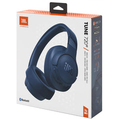 Jbl Tune 720bt Wireless Over Ear With Jbl Pure Bass Sound Bluetooth 5.3 Up To 76h Battery Life & Speed Charge, Lightweight, Comfortable & Foldable Design Blue - CompuMe