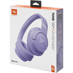 JBL Tune 720BT Wireless Over-Ear with JBL Pure Bass Sound Bluetooth 5.3 Up to 76H Battery Life & Speed Charge, Lightweight, Comfortable & Foldable Design - Purple