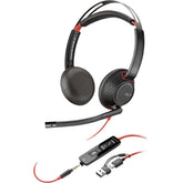 Poly Blackwire 5220 Stereo Headset 32mm Driver Size Omnidirectional Microphone Style