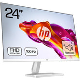 Hp 524sa 24" Ultraslim Ips Full Hd 100hz True Color Low Blue Light Filter W/ 99% Srgb 300 Nits & Built In Dual 2w Speakers Silver & White - CompuMe