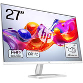 Hp 527sa 27" Ultraslim Ips Full Hd 100hz True Color Low Blue Light Filter W/ 99% Srgb 300 Nits & Built In Dual 2w Speakers Silver & White