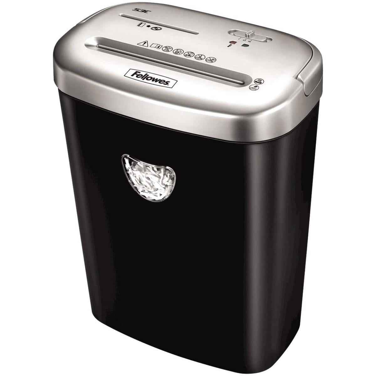 Fellowes Powershred 53c 10 Sheet Cross Cut Paper Shredder W/ Safesense