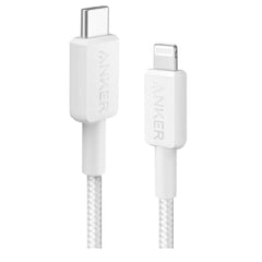 ANKER 322 USB-C TO LIGHTNING CABLE 6FT BRAIDED WHITE