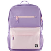 Hp Campus Backpack For 15.6" Laptop 17l Punure Proof Zippers Padded Pocket Water Resistant Lavender