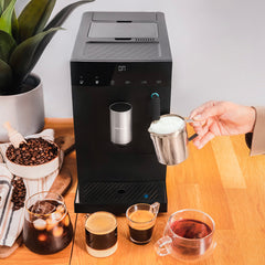 Cecotec Coffee Machine, 19Bar Pressure, Integrated Grinder with 5 levels, Milk Steamer, Touch Display - 1459