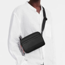 WiWU Essen Pouch – 2‑in‑1 Crossbody & Waist Bag, Waterproof 1200D Polyester + PU, Dual Compartments, Adjustable Strap