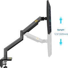 NB NORTH BAYOU G45 MONITOR DESK MOUNT STAND MOTION SWIVEL MONITOR ARM BLACK