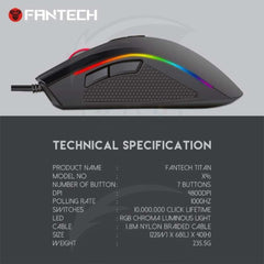FANTECH X4s TITAN Gaming Mouse